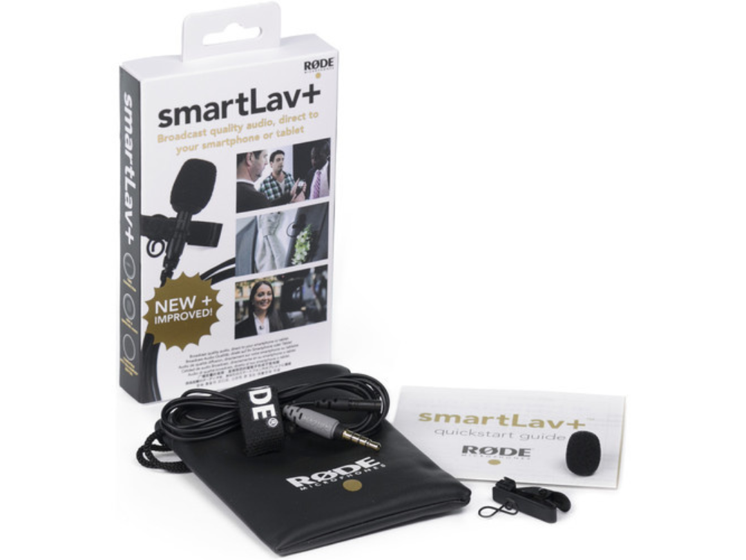 ميكروفون مكثف RODE SmartLav+ Lavalier للهواتف الذكية مع توصيلات TRRS ميكروفون مكثف RODE SmartLav+ Lavalier للهواتف الذكية مع توصيلات TRRS